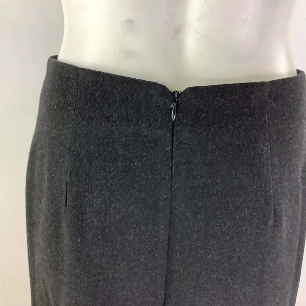 Vintage Forwear New York Sz 2 Flare Pleated Skirt Black Polyamide Belt Detail